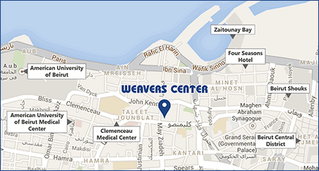 Weavers Center Location on Map